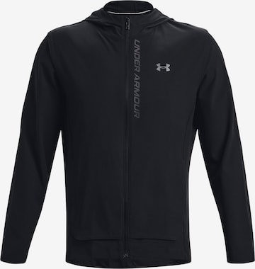 Veste de sport 'Outrun the Storm' UNDER ARMOUR en noir : devant