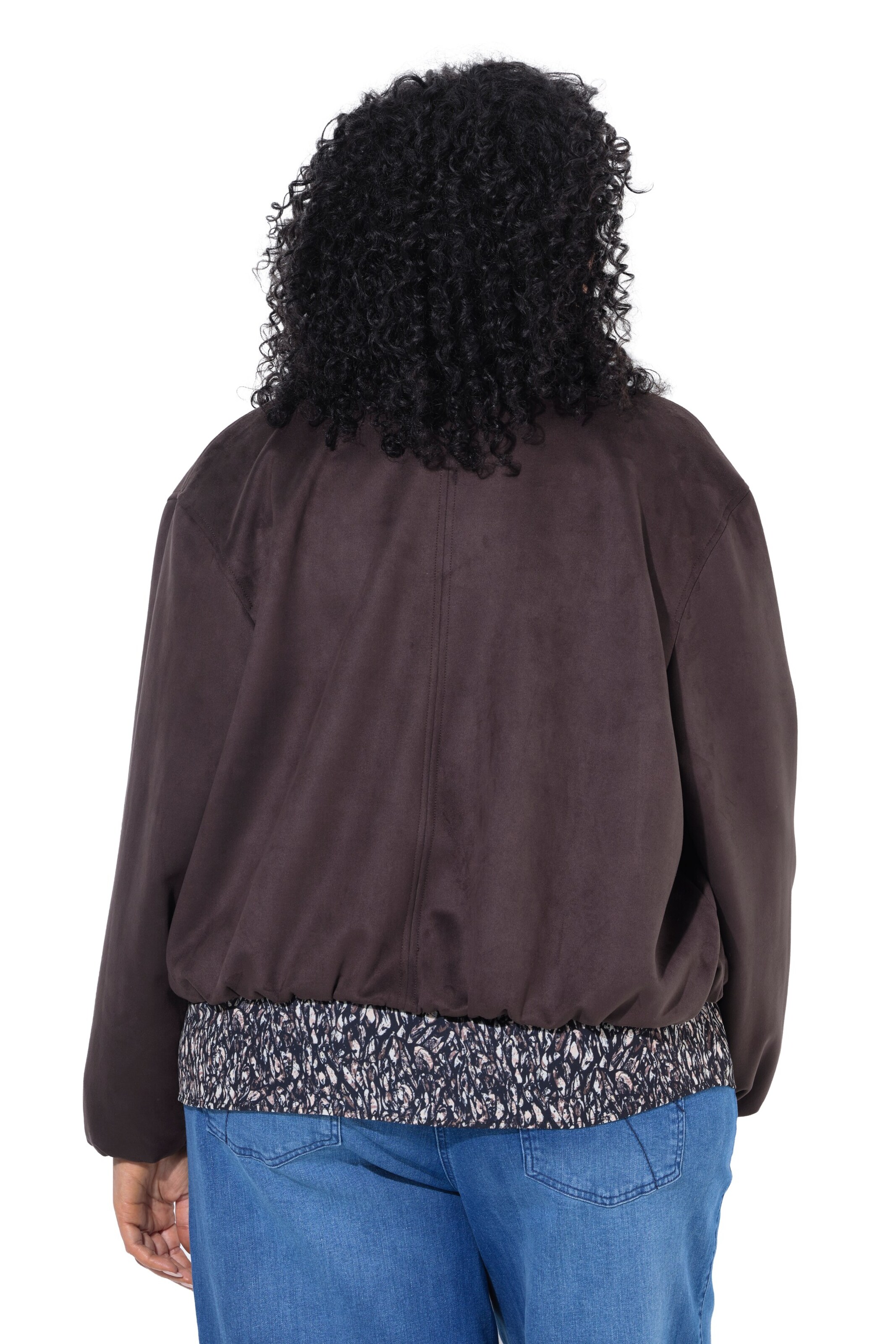 Ulla Popken Between-season jacket in Brown