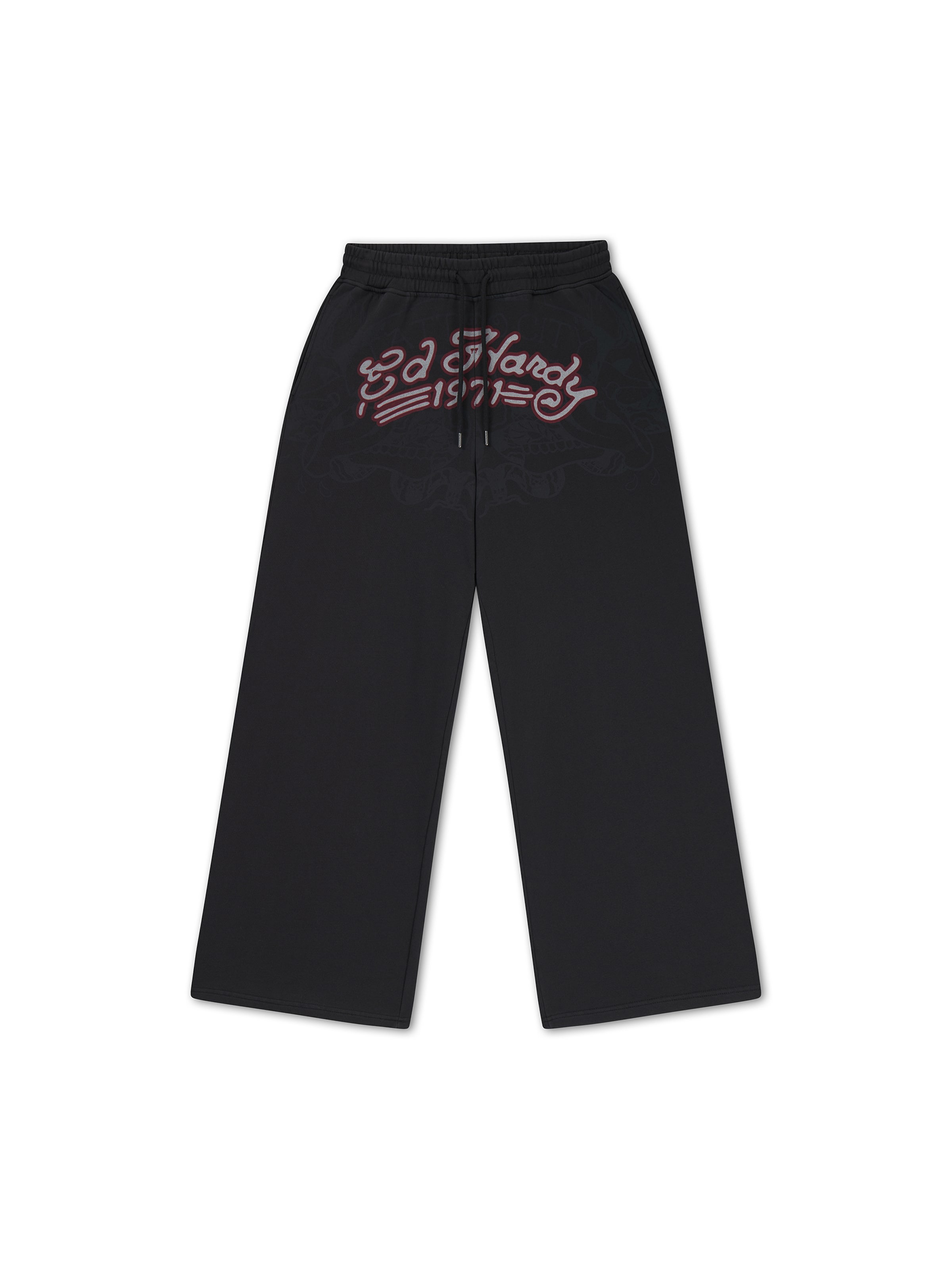 Pantaloni in 31-32 Ed Hardy di colore grigio chiaro / bordeaux / nero, Visualizzazione prodotti