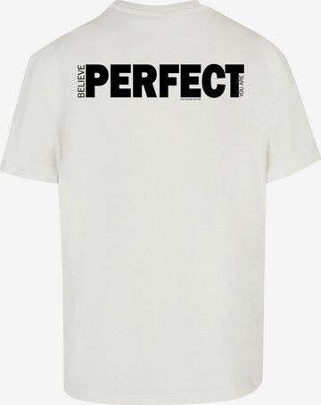 Merchcode T-Shirt 'Believe Front' in Weiß