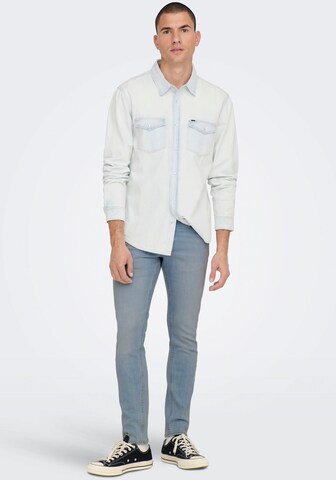 Only & Sons Slimfit ONLY & SONS Slim-fit-Jeans in Blau