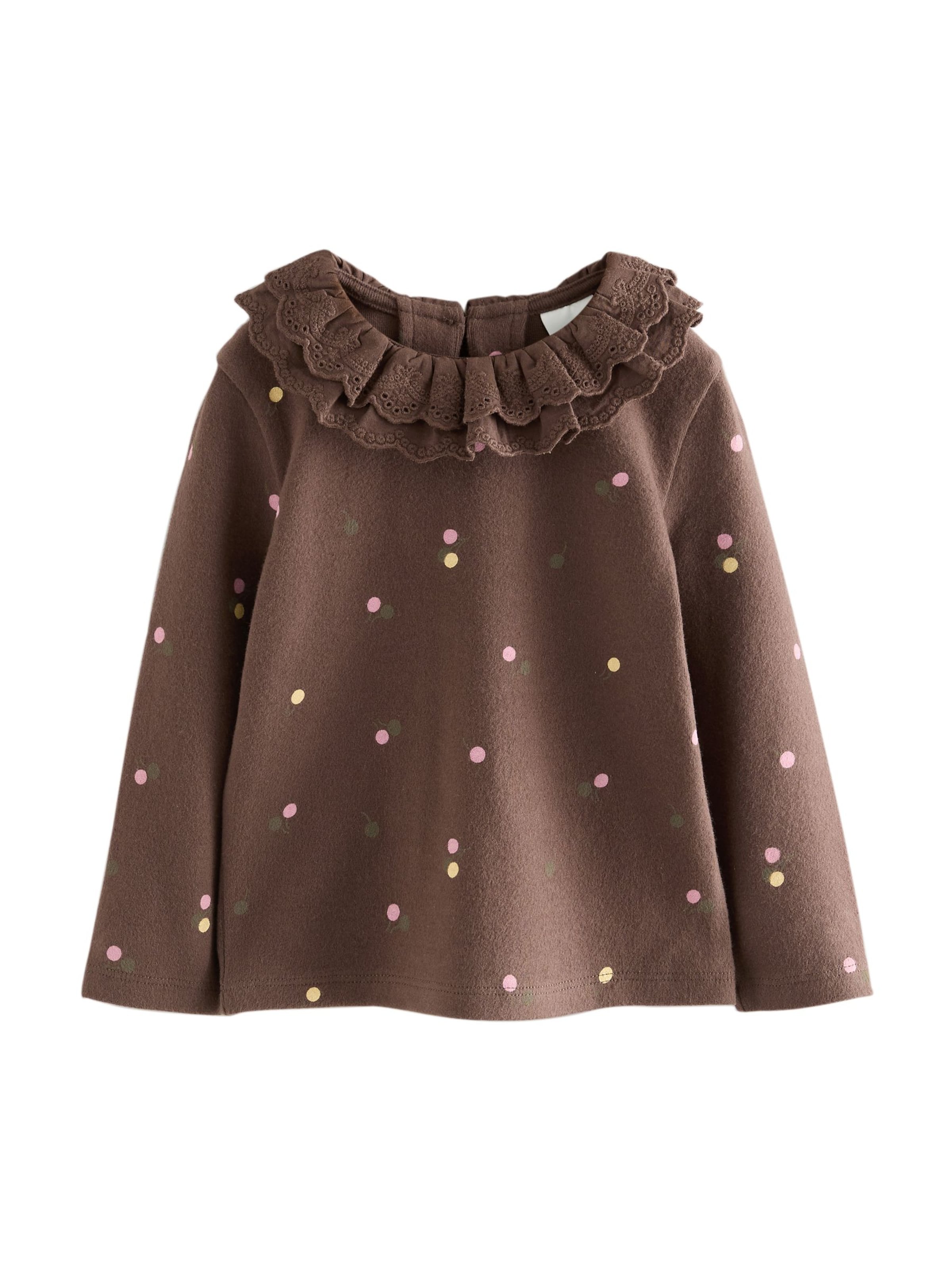 Next Svetr – hnědá: přední strana