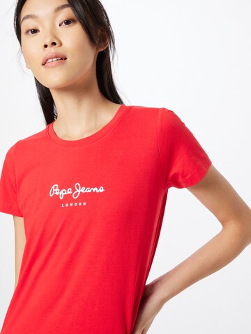 Maglietta 'New Virginia' di Pepe Jeans in rosso