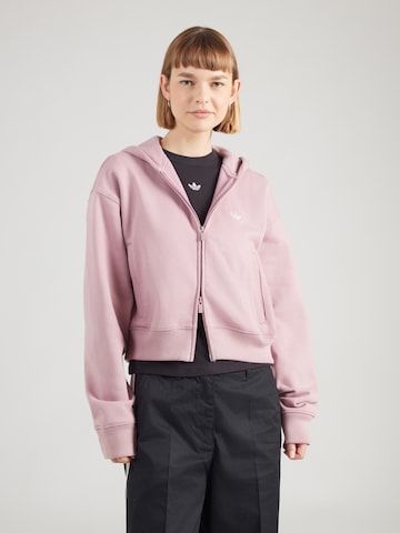 ADIDAS ORIGINALS Sweatjacke 'ESS' in Lila: Vorderseite