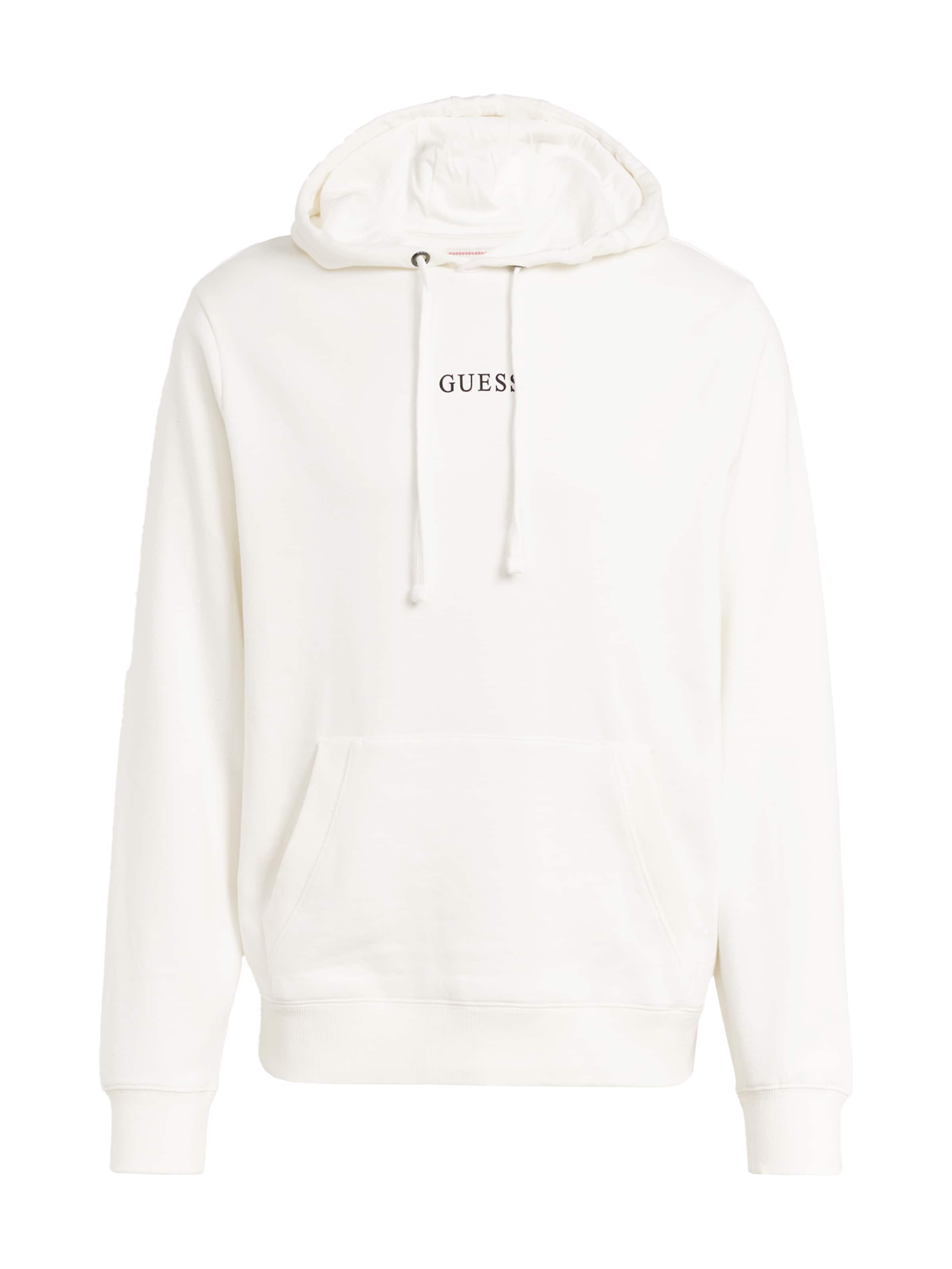 GUESS Sweatshirt 'Roy' in Wit: voorkant
