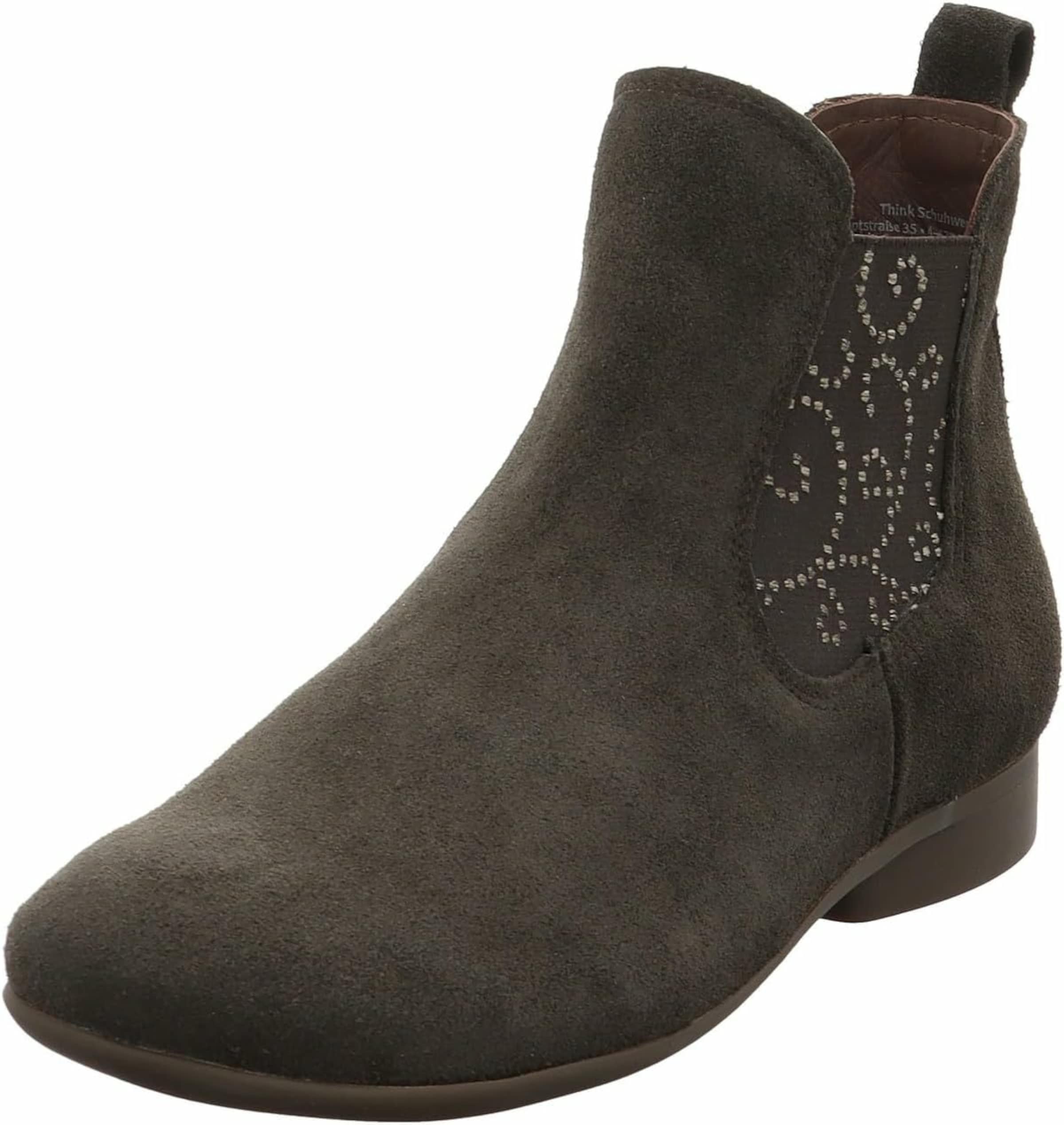 THINK! Ankle boots in Brown: front