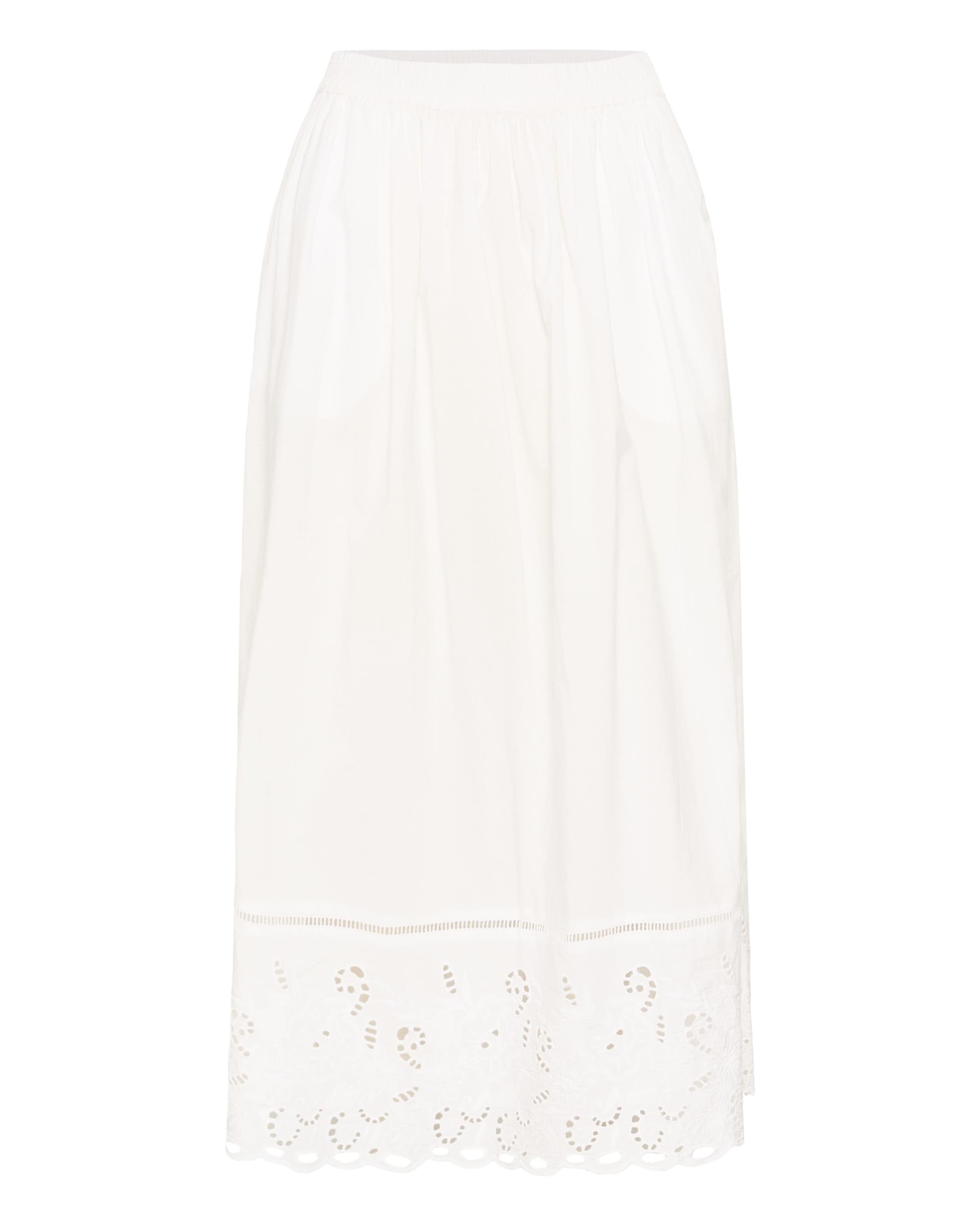 Kaffe Rok 'KAgertrud' in de kleur Offwhite, Productweergave