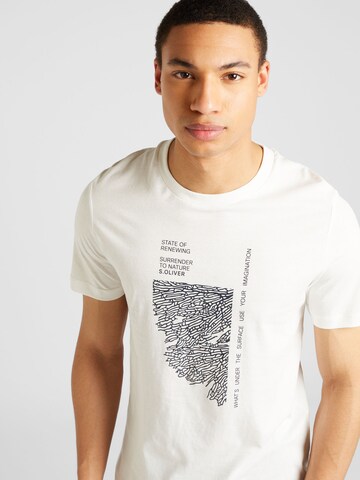 T-Shirt s.Oliver en blanc