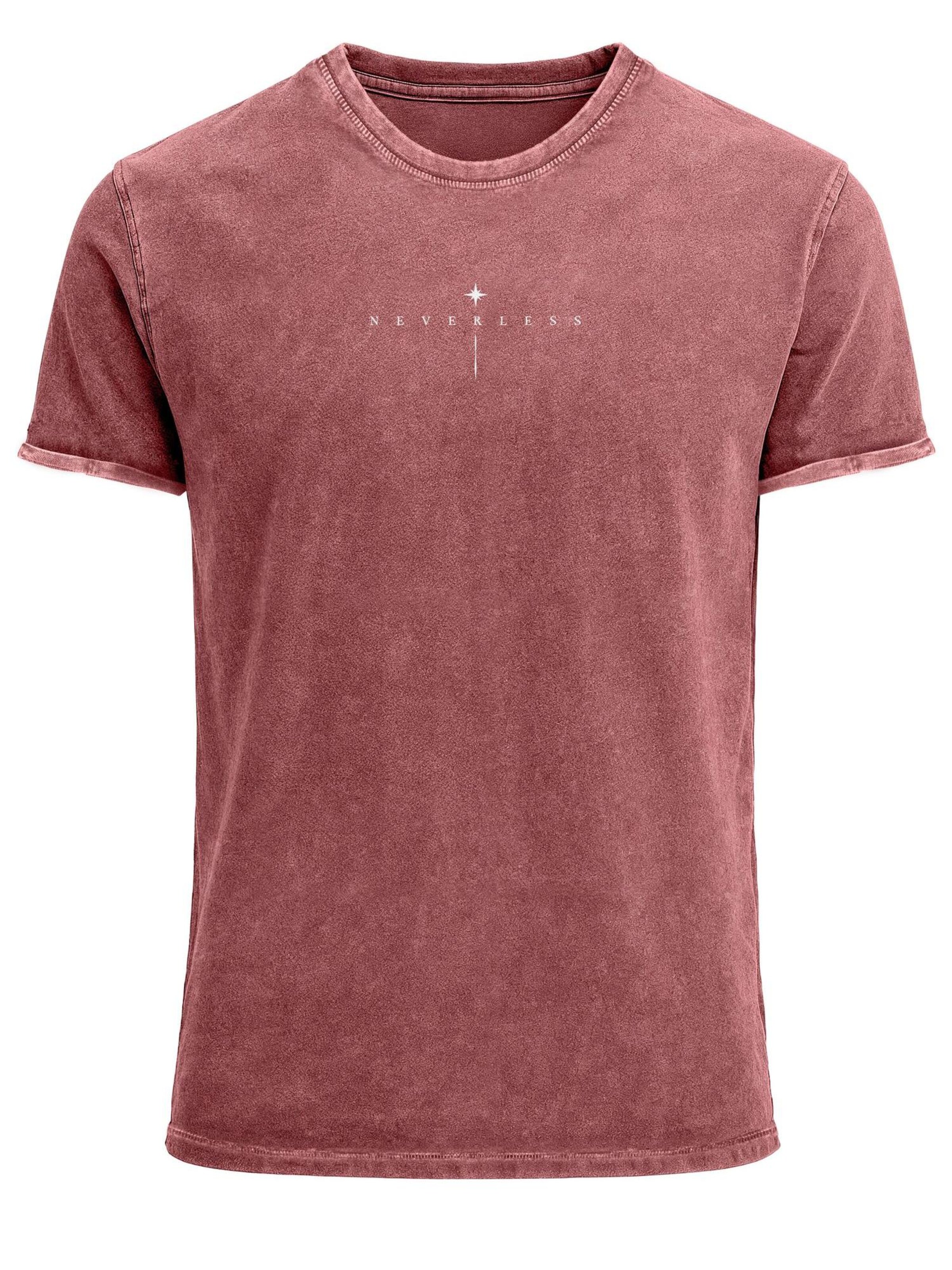 Neverless Shirt 'Spiritual Awareness' in Red: front