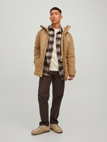 JACK & JONES Winterparka 'Mash' in Beige