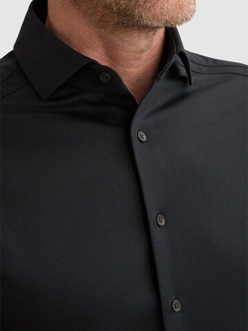 VANGUARD Regularny krój Koszula 'Elevated Knit shirt with widespread collar' w kolorze niebieski