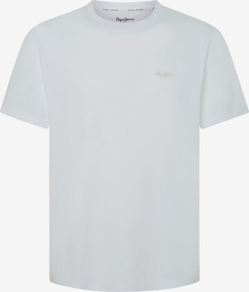 Pepe Jeans - Camisa 'Connor' em branco: frente