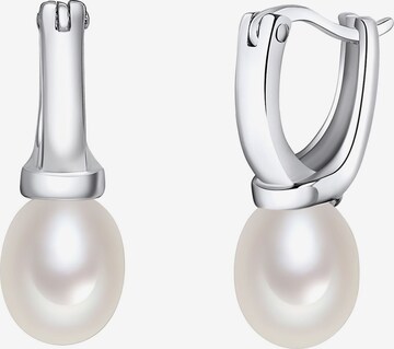 Valero Pearls Earrings in Silver: front