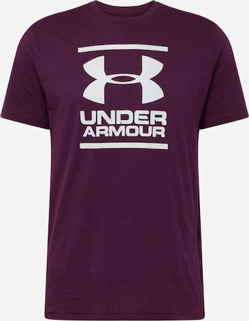 UNDER ARMOUR Functioneel shirt 'Foundation' in Lila: voorkant