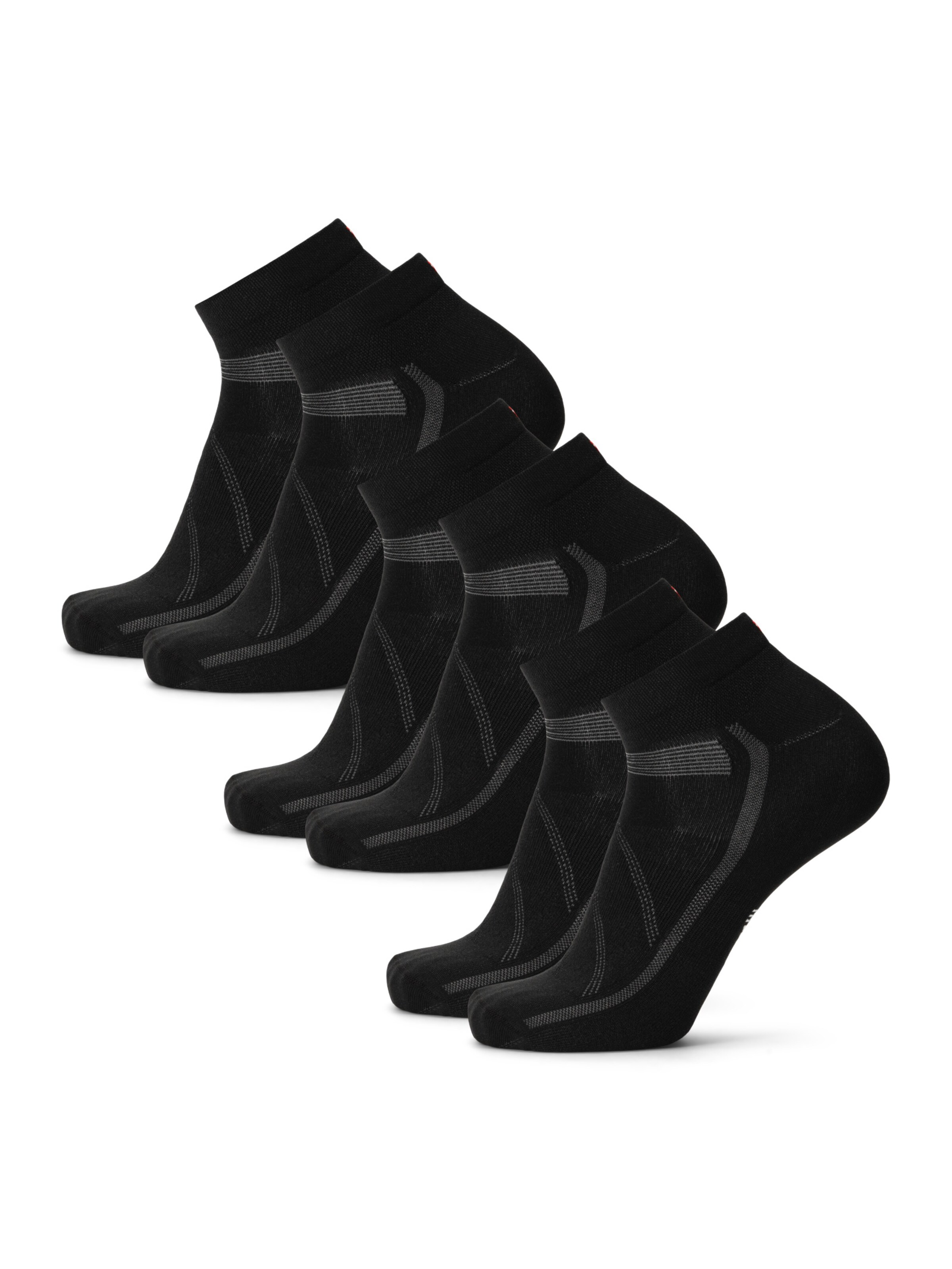 DANISH ENDURANCE Sports socks 'Aero Cycling Low-Cut' in Black