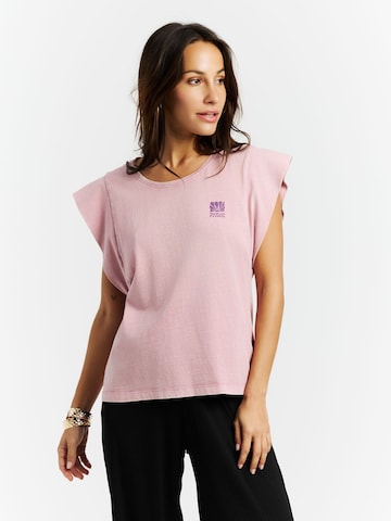 PROTEST Shirt 'PRTCandi' in Purple: front