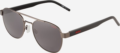 HUGO Lunettes de soleil '1196/S' en bronze / rouge / noir, Vue avec produit