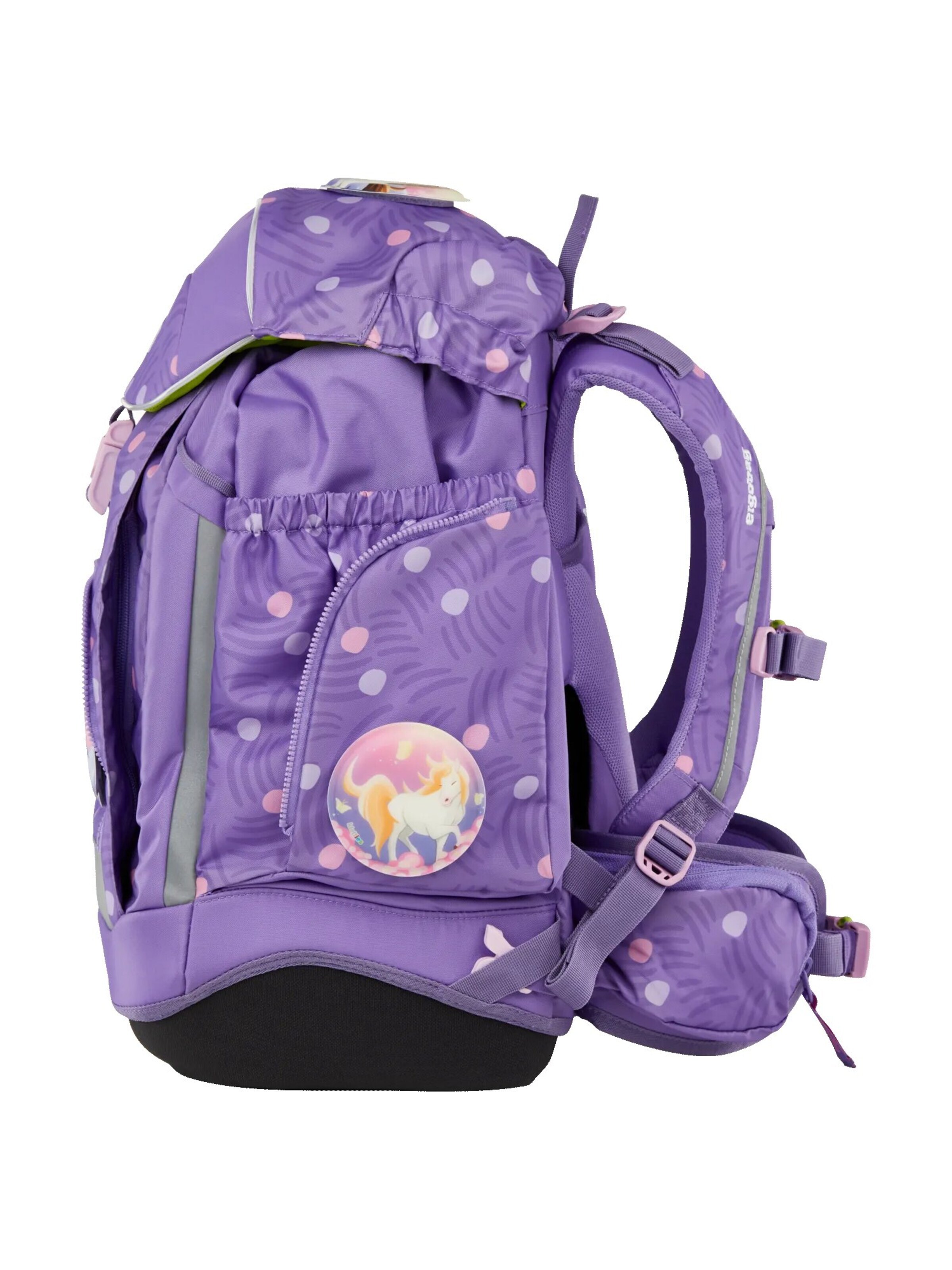 ergobag Backpack 'Schulranzen-Set maxi Set' in Purple