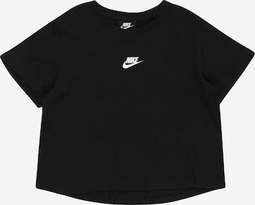 melns Nike Sportswear T-Krekls 'Repeat': no priekšpuses