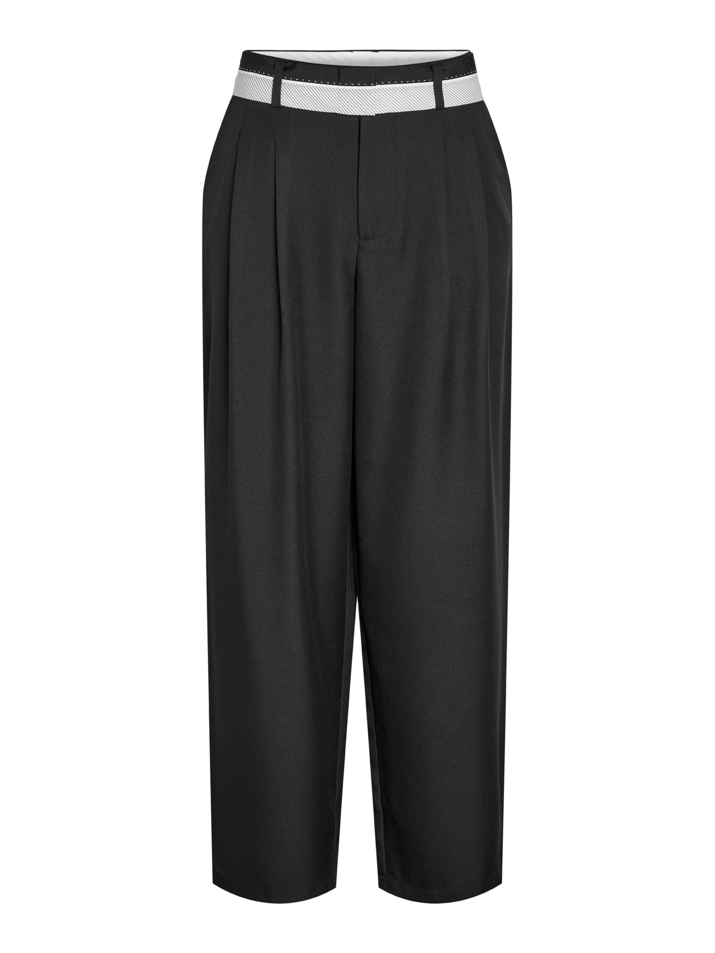 Noisy may Pleat-front trousers 'NMDAILI' in 34 in Black / White, Item view