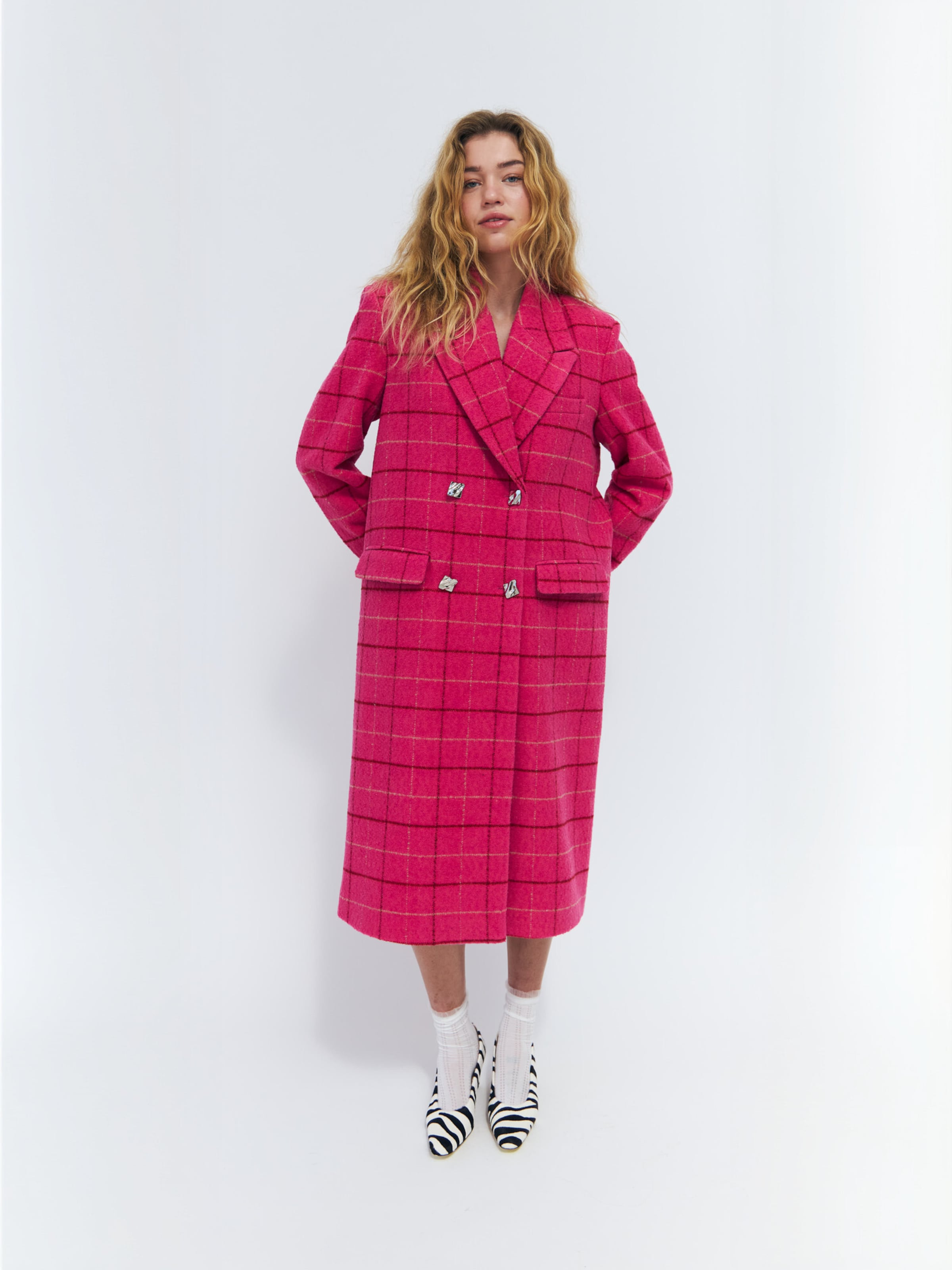 Crās - Chaqueta de invierno ' Slonecras ' en rosa: frente