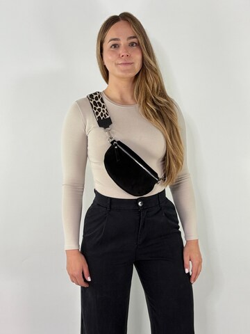 lePelou - Riñonera 'LIVIA small' en negro: frente