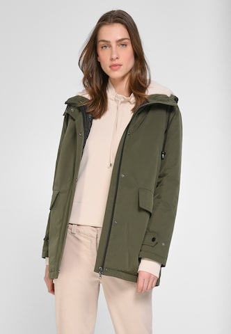 DAY.LIKE Between-Seasons Parka in Green: front