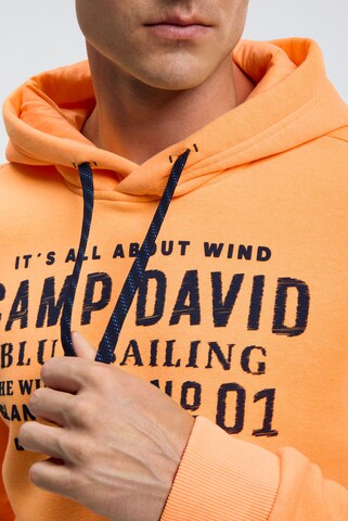 CAMP DAVID Sweatshirt in Orange