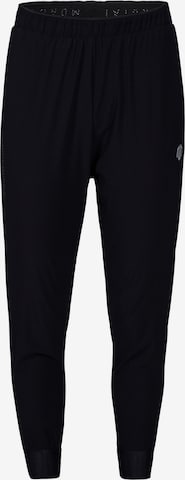 Effilé Pantalon de sport 'Kansei' MOROTAI en noir : devant