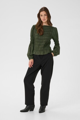 Cream Blouse 'Henva' in Groen