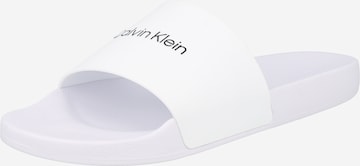 Mule Calvin Klein en blanc : devant