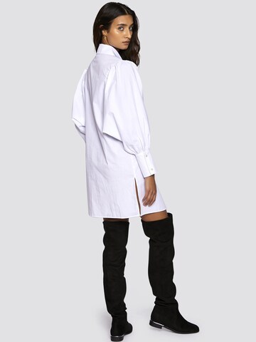 FRESHLIONS Shirt Dress 'Amy' in White