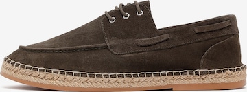 Derimod - Espadrilles em castanho: frente