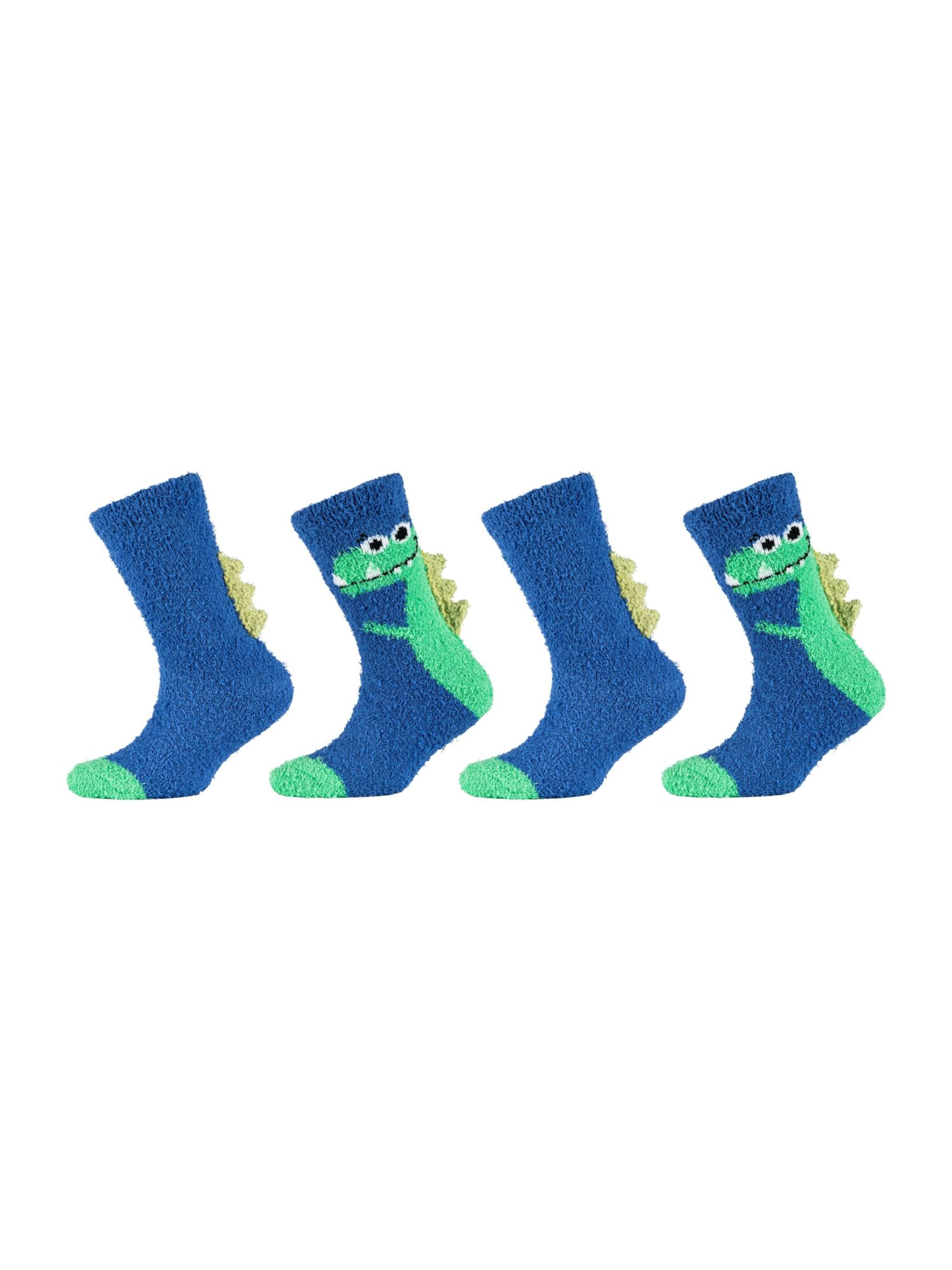 camano Socks in Blue: front