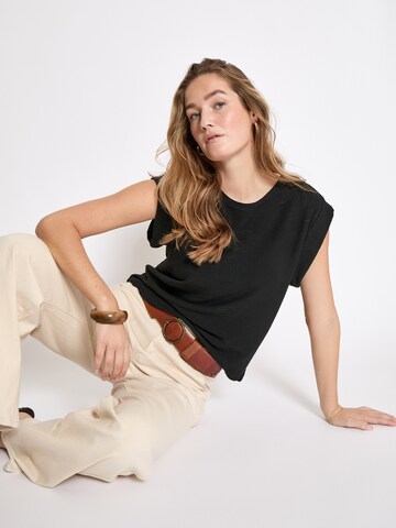 T-shirt 'Averly' Peppercorn en noir
