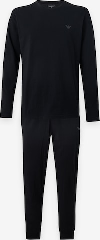 juoda Emporio Armani Ilga pižama: priekis
