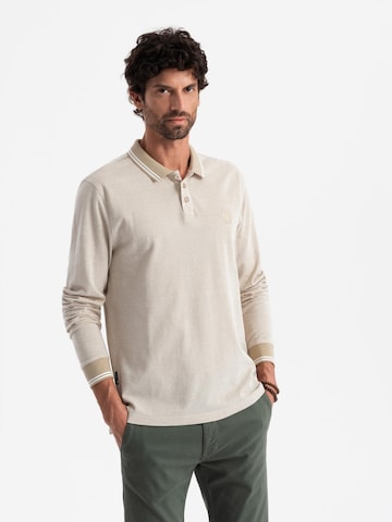 T-Shirt 'OM-POLS-0129' Ombre en beige : devant