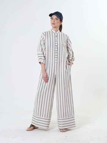 Metamorphoza Jumpsuit in Wit: voorkant
