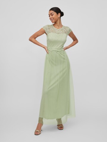 VILA Společenské šaty 'Lynnea' – zelená: přední strana
