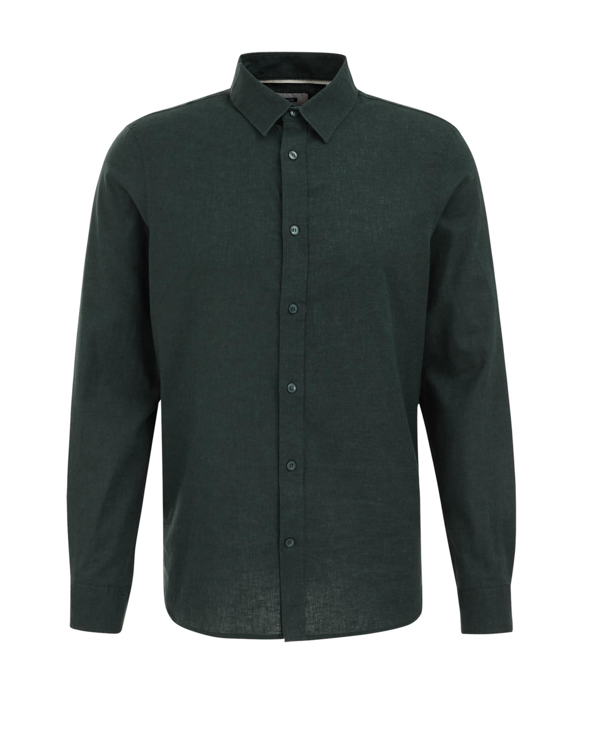 WE Fashion Slim Fit Skjorte i grøn: forside