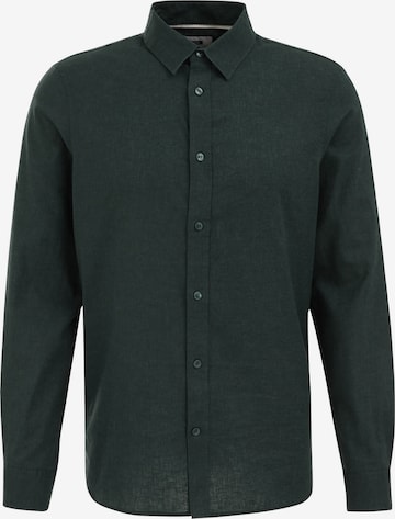 WE FashionSlim Fit Košulja - zelena boja: prednji dio