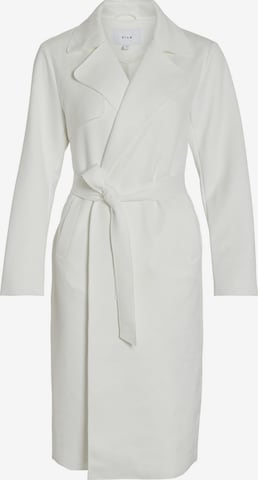 VILA Between-Seasons Coat in White: front