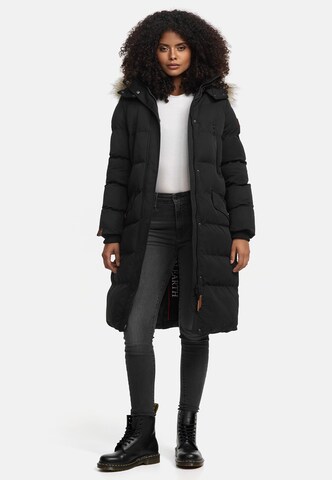 MARIKOO - Abrigo de invierno 'Schneesternchen' en negro