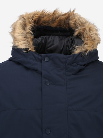 Jack & Jones Plus - Parka de inverno 'CHAMP' em azul