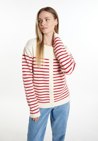 Cardigan DreiMaster Maritim en rouge : devant