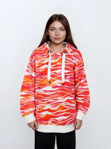 Sweat-shirt 'Vandaag' salzhaut en orange : devant