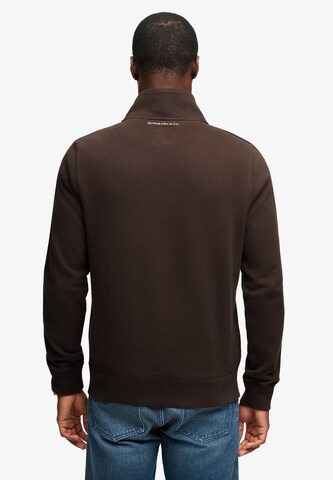 Superdry & Co Zip-Up Hoodie 'Essential' in Brown