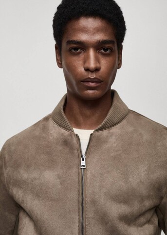 MANGO MAN Between-Season Jacket 'Anil' in Brown