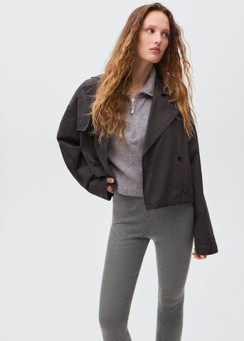 MANGO TEEN Flared Pants 'Sweatp' in Grey