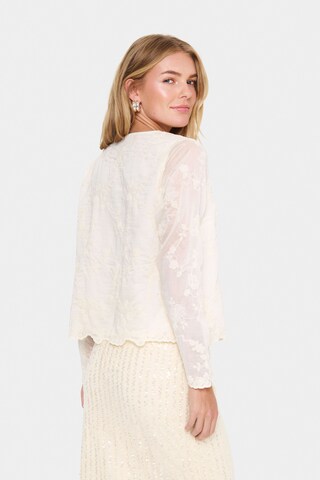 SAINT TROPEZ - Blusa 'Kirsty' em branco